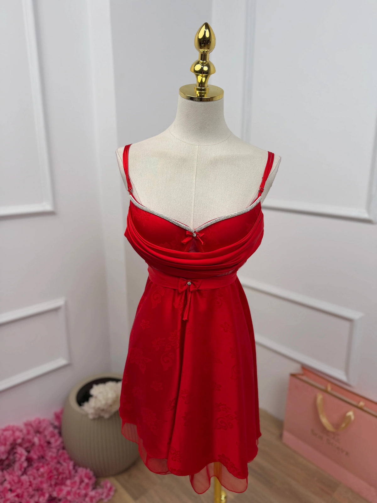 Ivory Bloom — Satin Slip Dress