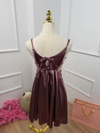 Crystal Whisper — Satin Nightdress