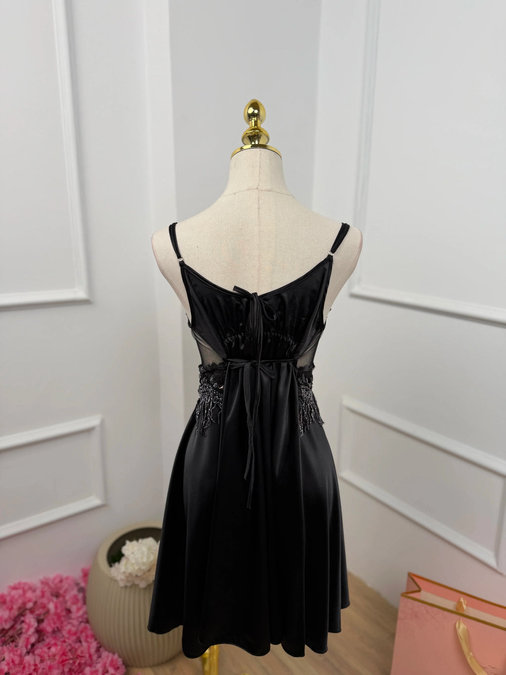 Crystal Whisper — Satin Nightdress