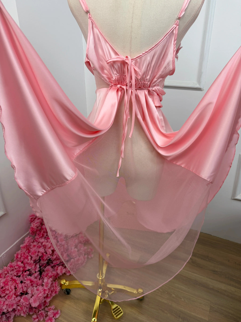 Rose Beryl — Luxury Silk Satin Nightdress