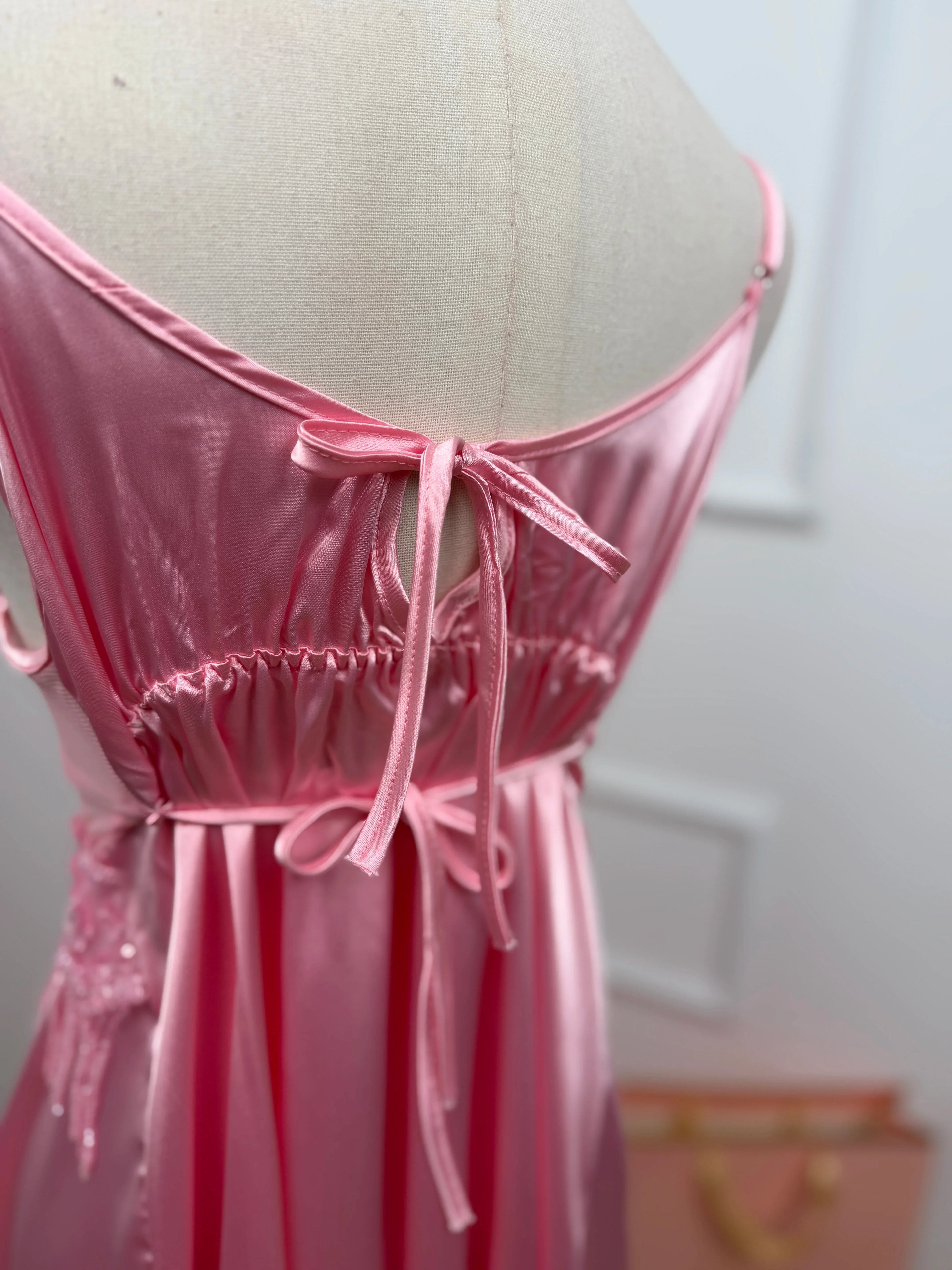 Crystal Whisper — Satin Nightdress