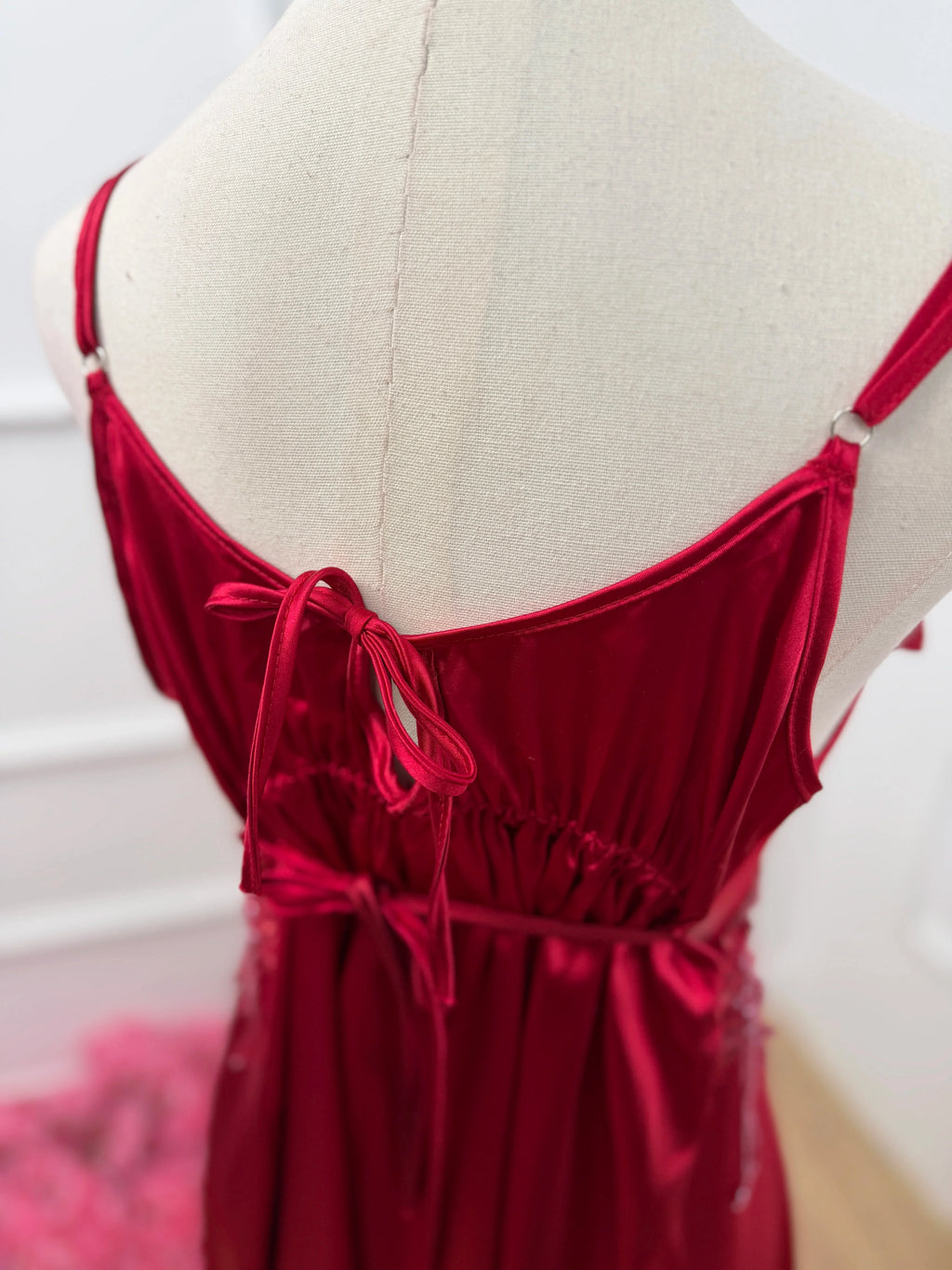 Crystal Whisper — Satin Nightdress