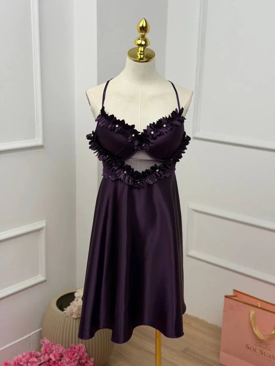 Queen's Desire — Satin Slip Dress