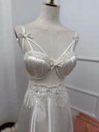Crystal Whisper — Satin Nightdress