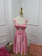 Crystal Whisper — Satin Nightdress