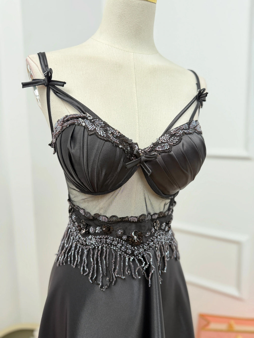 Crystal Whisper — Satin Nightdress