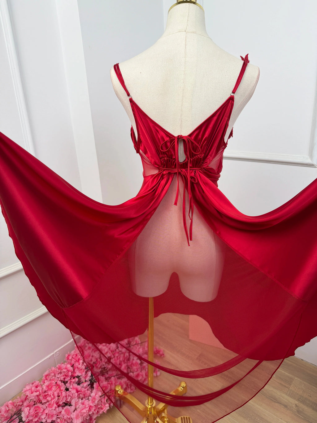 Rose Beryl — Luxury Silk Satin Nightdress